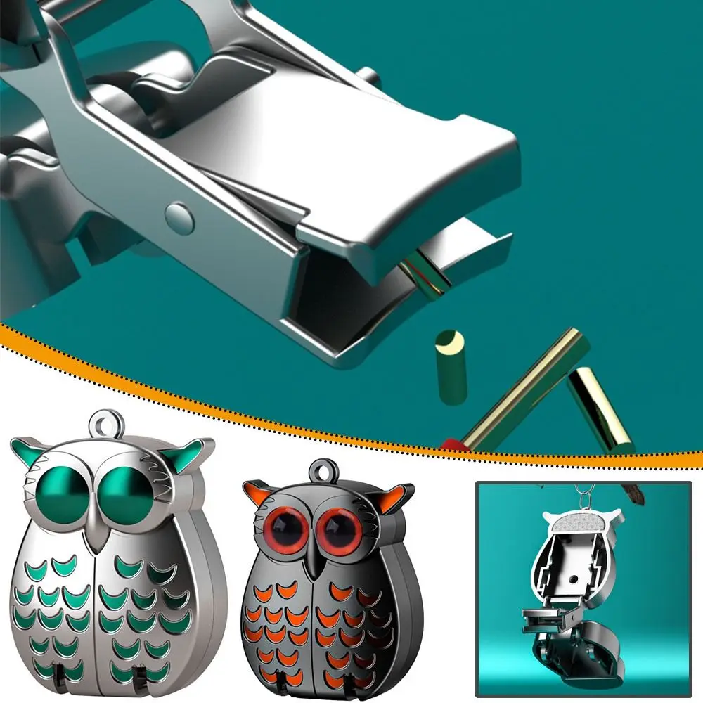 

New Owl Shape Nail Clipper Stainless Steel Folding Mini Nail Clippers Portable Nail Clippers Keychain