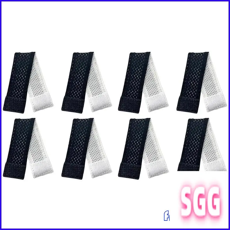 

WW-8Pcs Soccer Sleeve Scrunchies Ties With Hook And Sleeve Roll Up Holder For Sports Activities