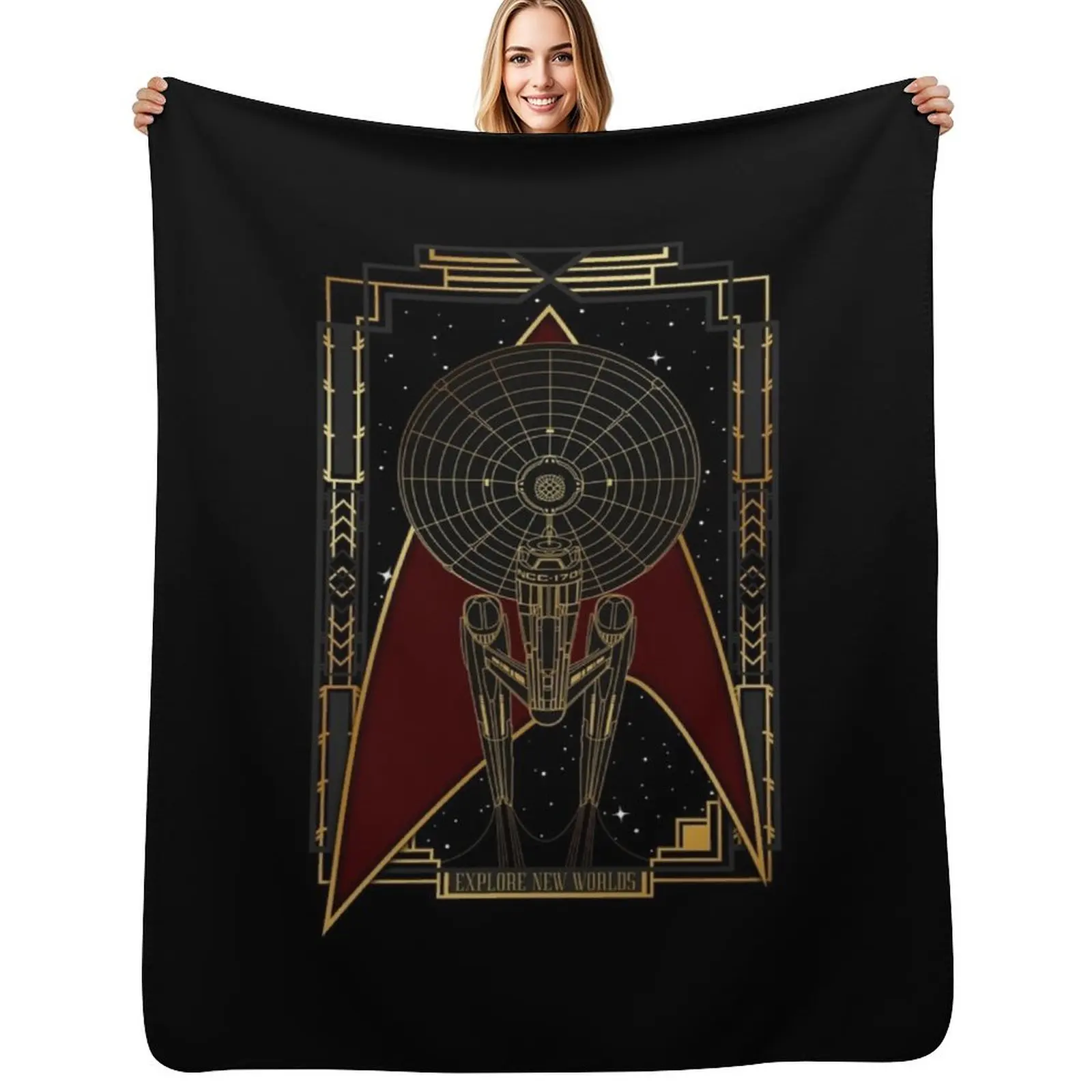 Explore new worlds Throw Blanket sofa bed Camping cosplay anime Thermal Blankets For Sofas Sofa Throw Blankets