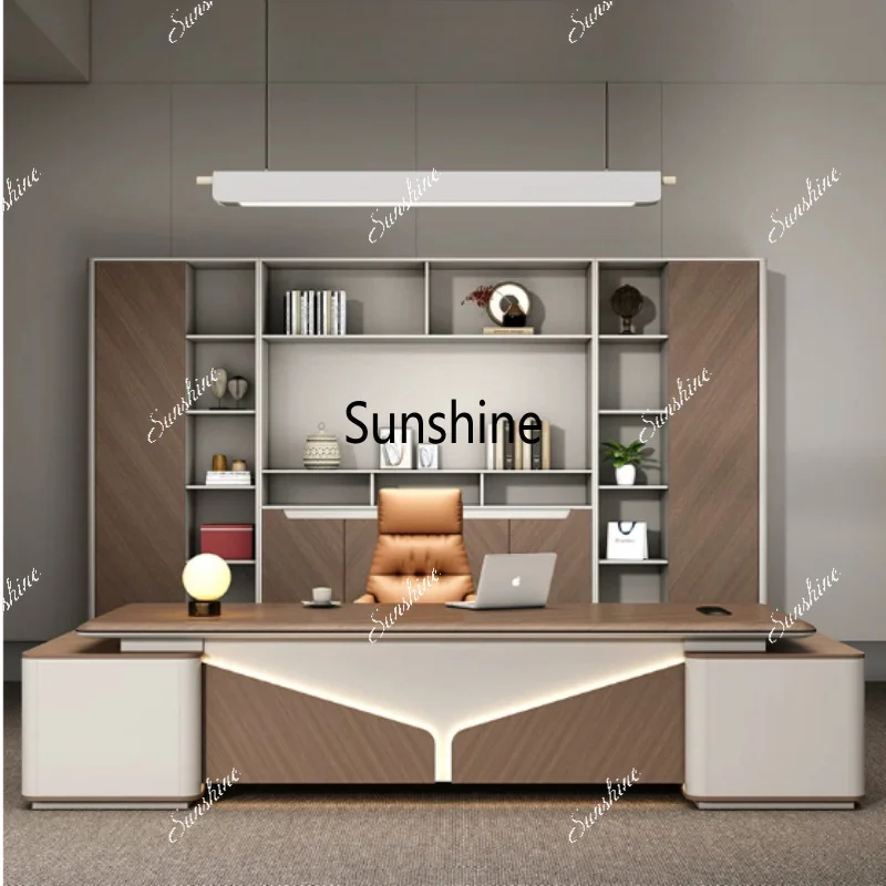 Light luxury high-end sense simple president's desk T*