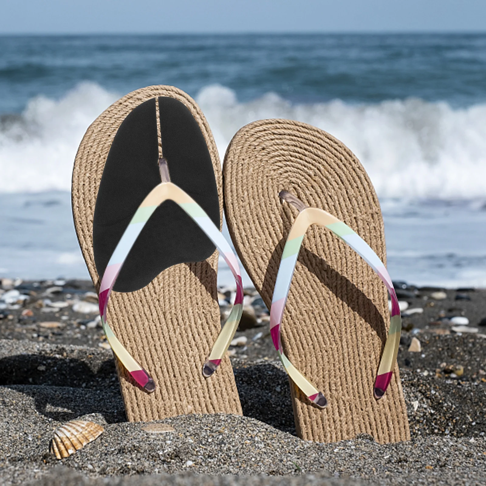 

3Pairs Thong Sandal Toe Protectors Forefoot Cushions Nonslip Easy to Use for Most Shoes Thong Sandal Toe Protector