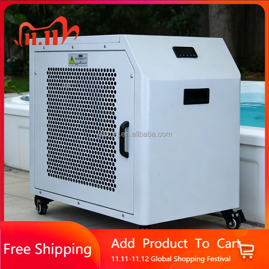 Bacteria Free R410A Water Cooled Chiller Heater Pump Motor 220V Wellness Home Pro 0.5-3h.p