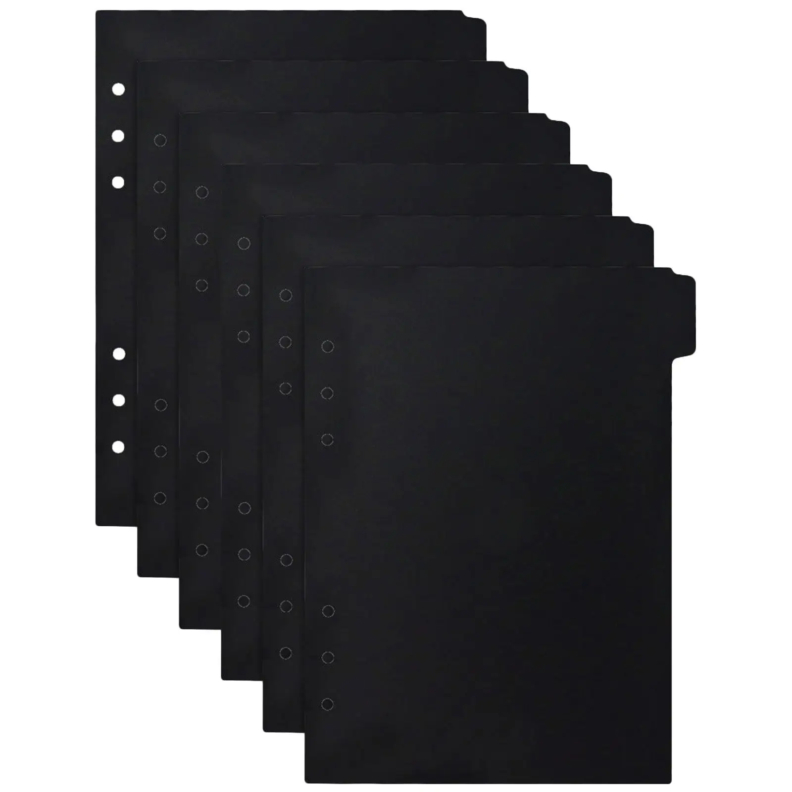 6Pcs A5 Notebook Dividers Plastic Binder Tabs Bright Colored Index Dividers for Notepad Binder Tabs Colored Page Markers