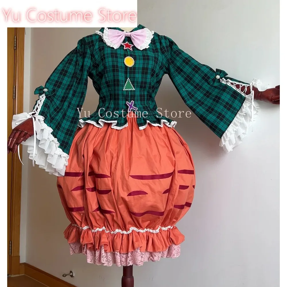 Yu Costume Touhou Project Hata No Kokoro Two Sets Dress Cosplay Costume Cos Game Anime Party Uniform Hallowen Play Role Clothes