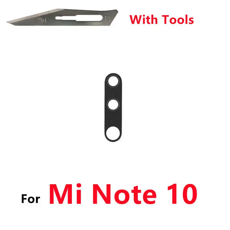 Rear Back Camera Lens Glass For Xiaomi Mi Note10 Note 10 Pro Cover with Adhesive Sticker Repair Tools