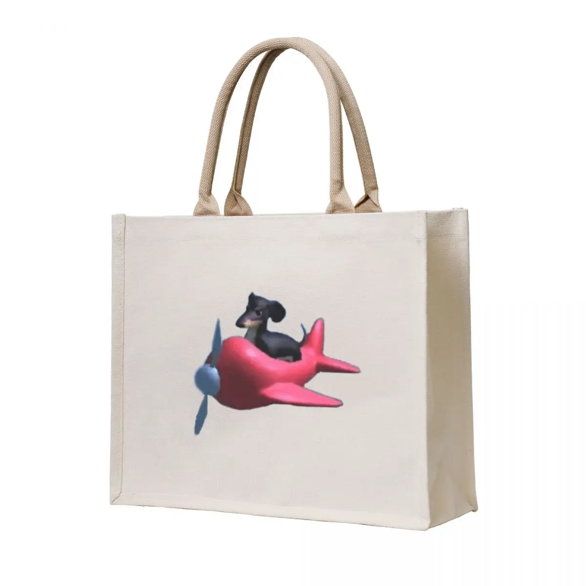 

Dog of wisdom in plane Tote Bag hand bag ladies hand bag Beach