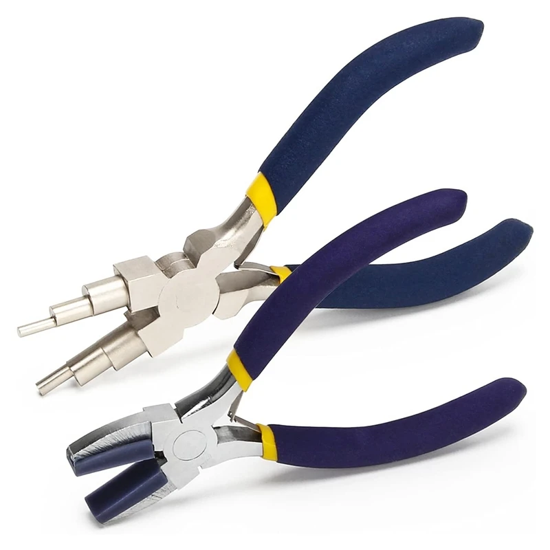 

Jewelry Making Pliers Sets 6 IN 1 Jewelry Making Pliers And Nylon Jaw Flat Nose Pliers Loop Pliers For Jewelry Making