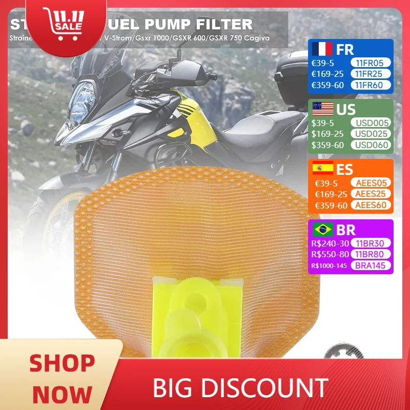 JSRAOIMG Fuel Pump Strainer Filter For Honda CBR1000RR CB1000R CBR600RR F5 CB650F NC700 CB600F XLV700 Transalp XLV125 Varadero