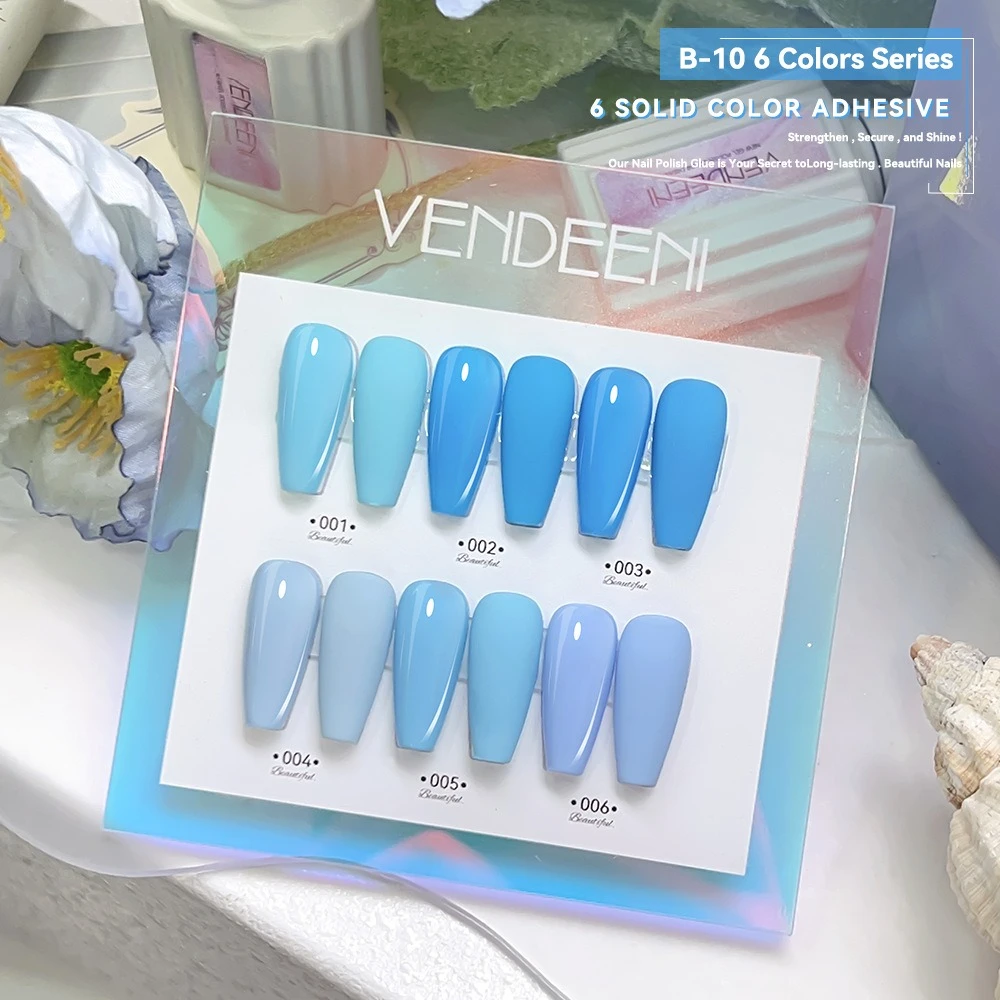 6개입 젤 네일 폴리쉬 세트 HEMA 프리 15ml 세미 퍼머넌트 소크 오프 UV 젤 바니쉬 네일 아트 데코레이션 여름 네일 용품 DIY