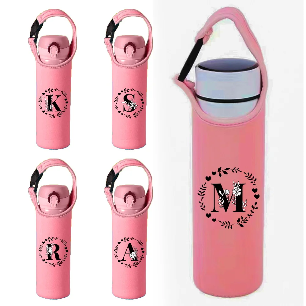 

Holder Bag Water Cup Cover Bottom Protective Covers Scratch Glass Insulation and Universal Anti Slip Anti Scald Garland Letter