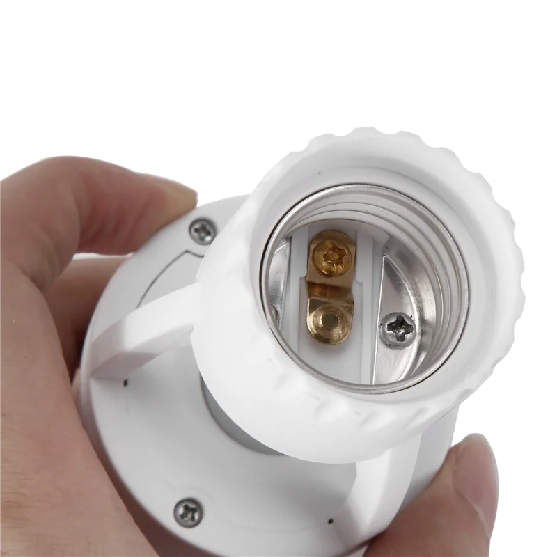 ABUP-8X AC110-220V 360 Degrees Pir Induction Motion Sensor IR Infrared Human E27 Plug Socket Switch Base LED Bulb Lamp Holder