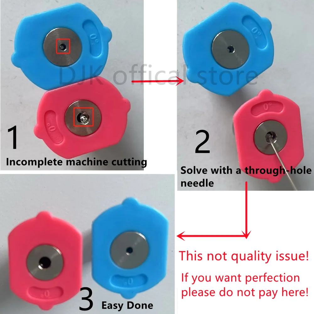 High Pressure Washer Tips Set With Nozzle Holder 7 Nozzle Tips 1/4 Inch Quick Connect 4000 PSI 5 Holes Holder for Pressure Gun