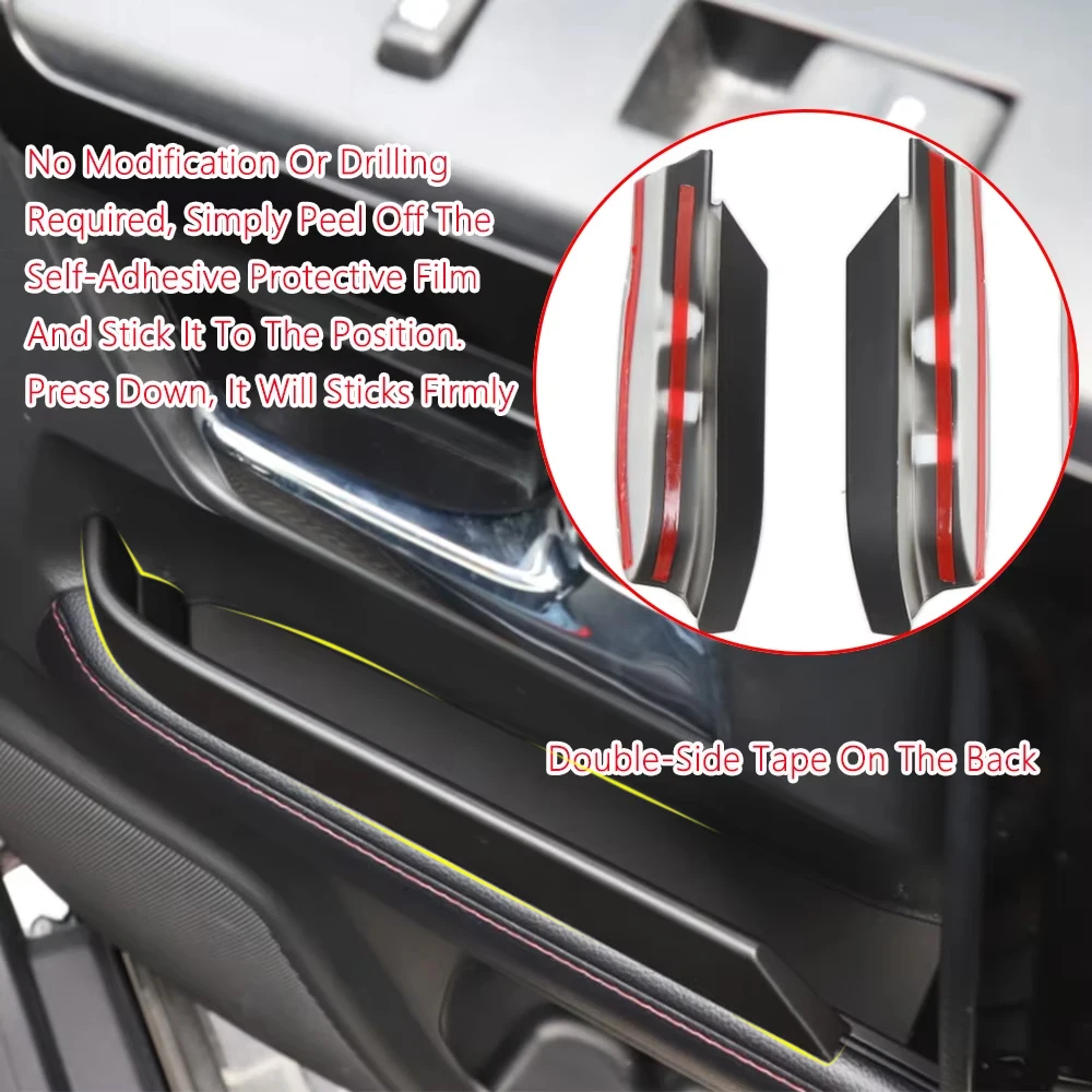 Car Door Armrest Handle Storage Box Organizer Tray for Toyota 4Runner 2010-2024 Inner Car Container Interior Accessories