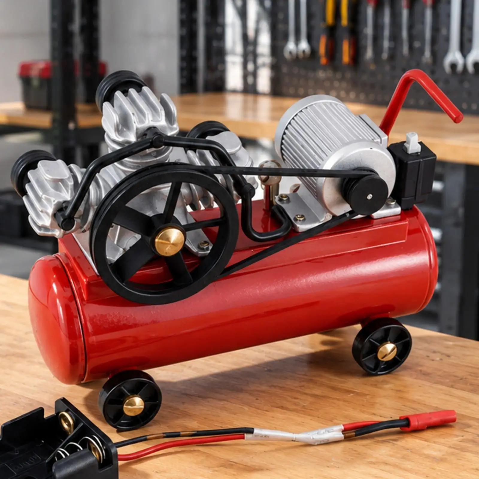 Metal Vehicle Air Compressor Scale Model for RC Crawler 1 10 Accessories Decorative Upgrade Parts