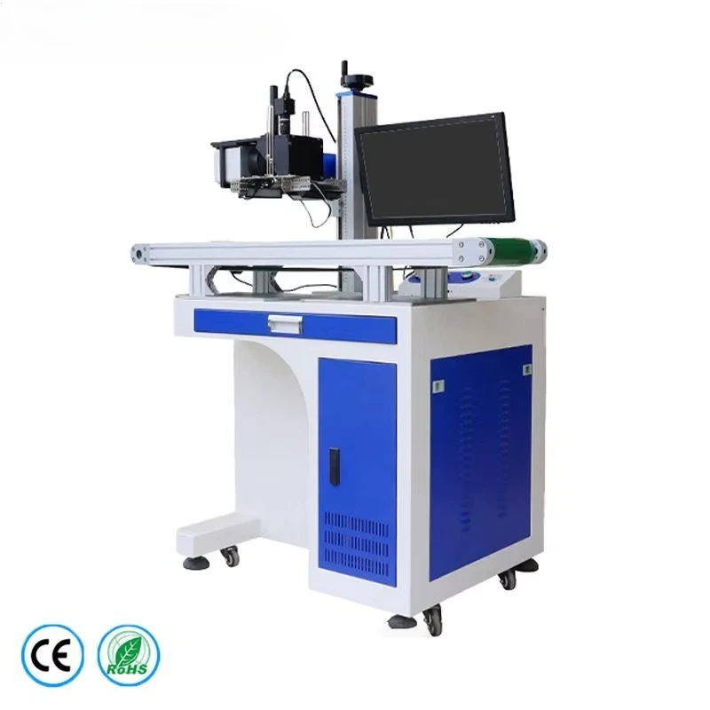 20W-100W Autofocus Visual Fiber  Marking Machine for Metal Cutting and Engraving 100kg