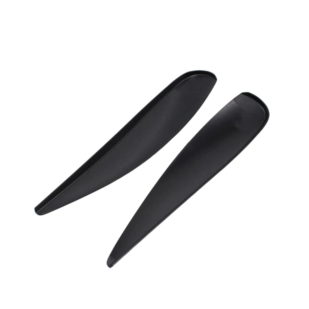Headlight Eyebrows Eyelid Cover For Vauxhall For Opel For Corsa D 2006-2014 Car Exterior Trim Accessories Glossy Black ABS