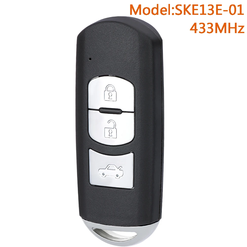 

DIYKEY SKE13E-01 умный дистанционный автомобильный брелок для Fiat 124 Spider для Mazda 433 МГц ID49 чип 3 кнопки