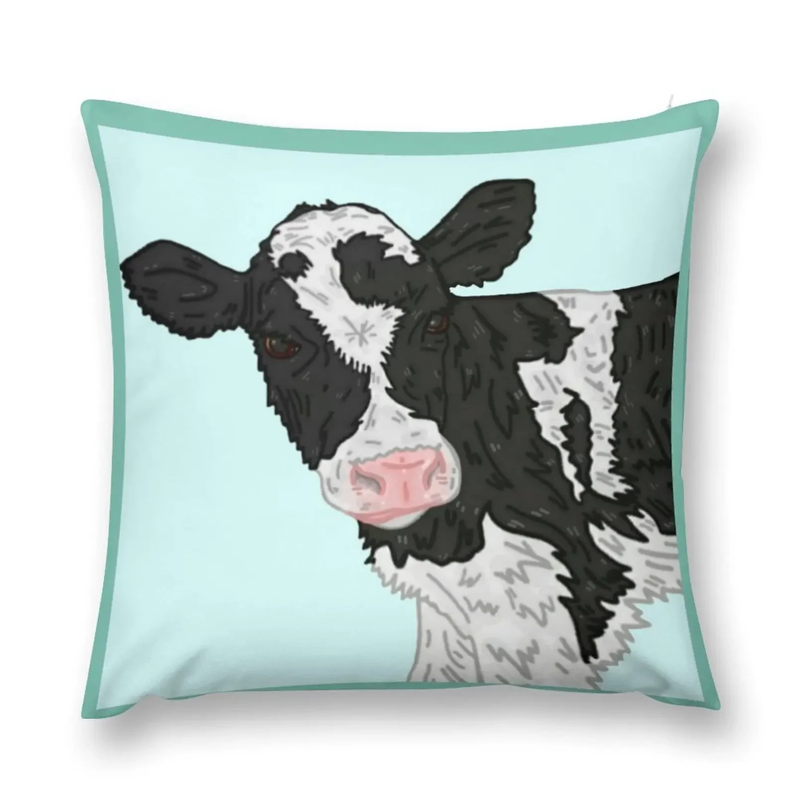 

Cutie Cow Throw Pillow Ornamental Pillow Pillowcases Bed Cushions pillows decor home pillow