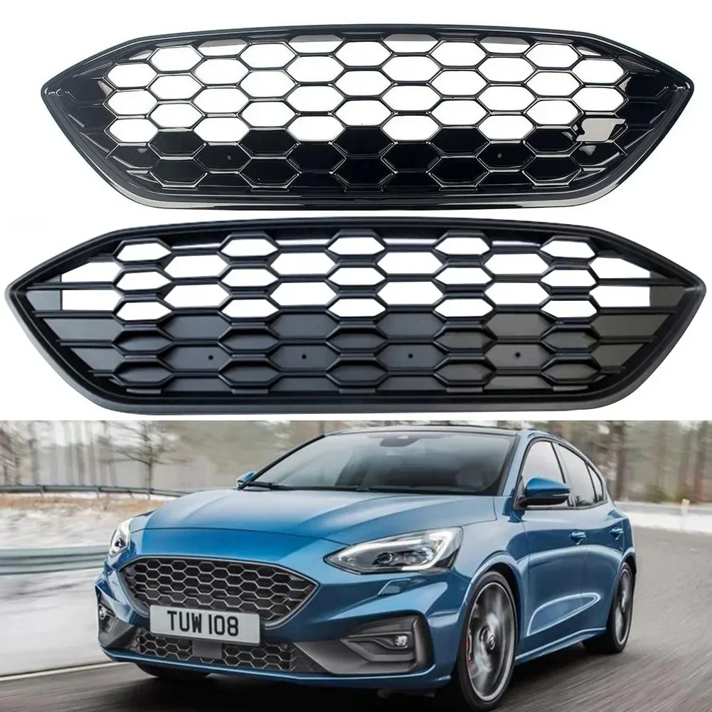 Front Racing Billet Bumper Grille Upper Facelift Grill For Ford Focus MK4 ST 2019 2020