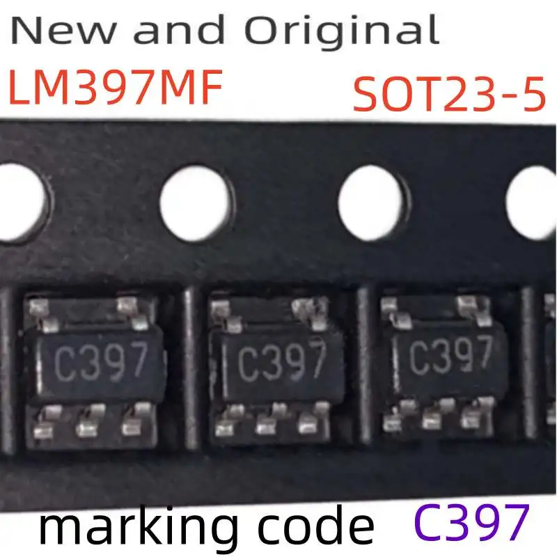 New Original LM397MF SOT-23-5 Single General-Purpose Voltage Comparator marking code C397