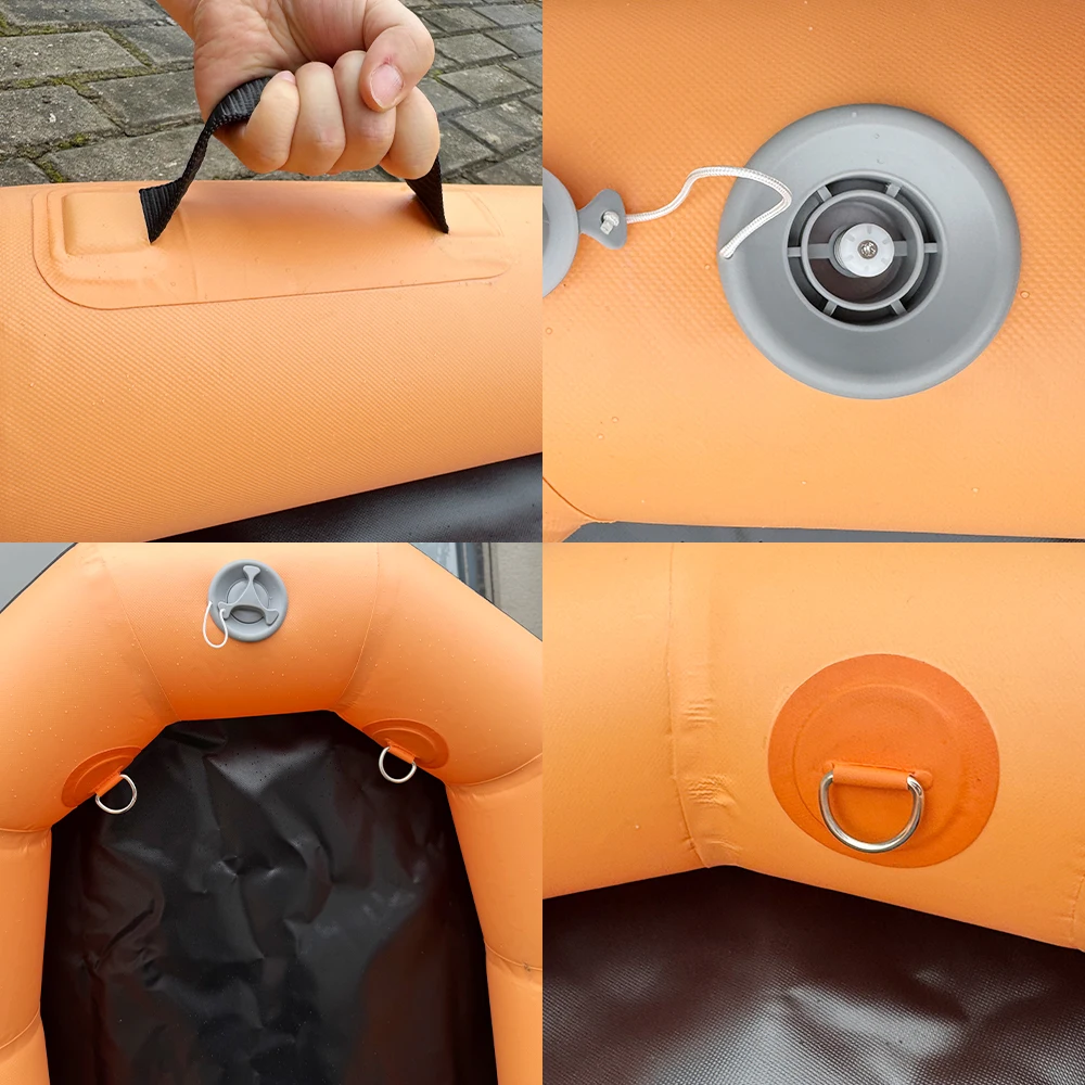 Rubber Floating Pontoon Boats Inflatable Electric Surfboard Matching Pontoon 170*85cm With Pump For Surfboard Added Buoyant