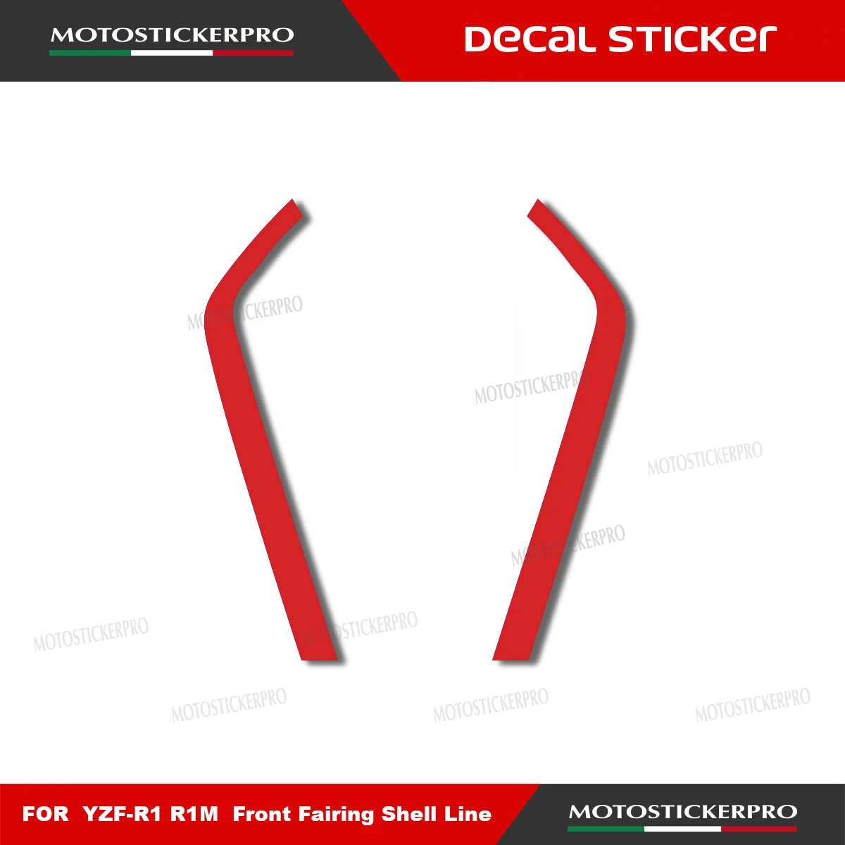 For YAMAHA YZF-R1 R1 R1M 2015-2026 New Sticker Decal 2020-2021-2024-2025 R1m Motorcycle Front Fairing Shell Line Sticker Decal