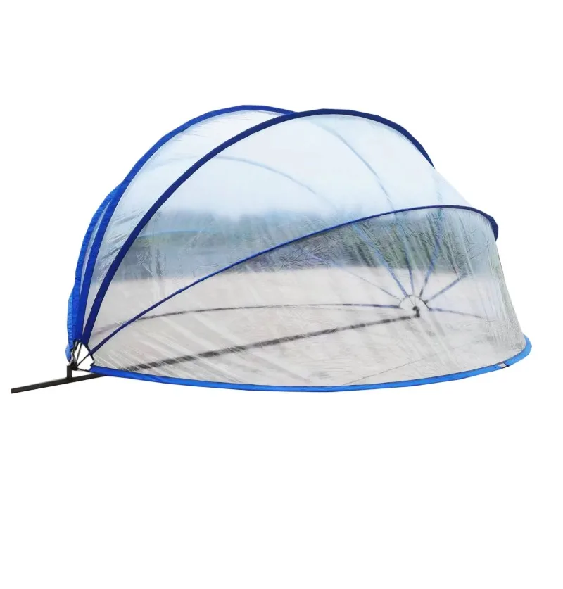 Competitive Price Retractable 16ft Round Swimming Pool Dome Cover Outdoor Swimming Pool Enclosure Cover for Backyard Public Pool