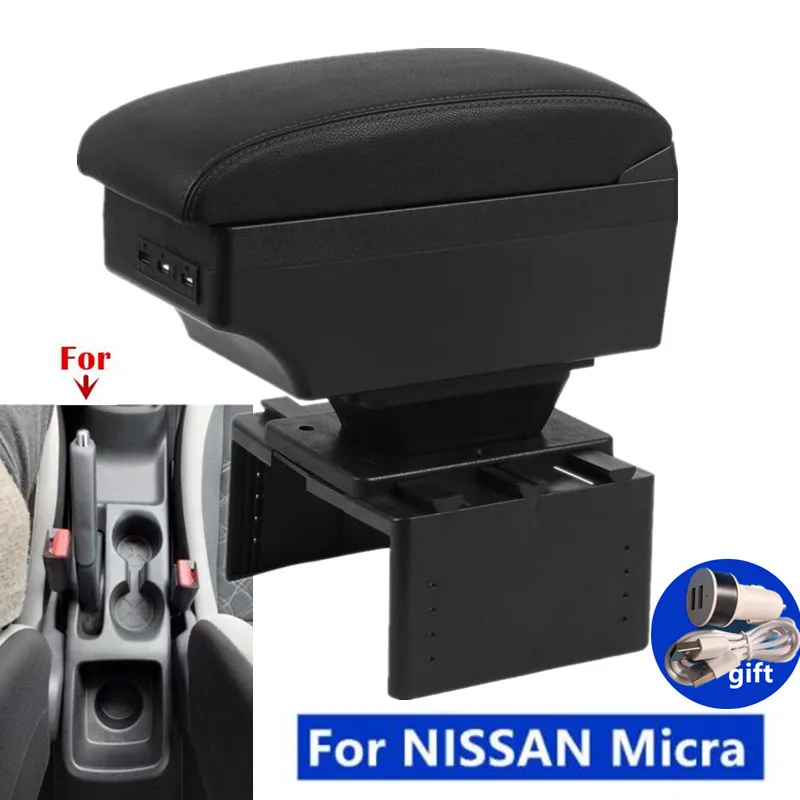 

Car Armrest Box For Nissan Micra K14 2020 2021 2022 2023 2024 Center Storage Box Interior Retrofit Parts Car Accessories