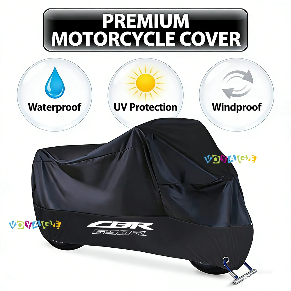 For Honda CBR650R 650R CBR Motorcycle Accessories Cover Waterproof Outdoor Scooter UV Protector Dust Rain Cover For All Season