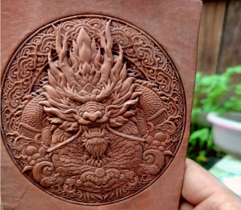 

Propitious Clouds Xiangyun Divine Dragon Hand-work tools-Leather shaping mould-Handcrafted leather tools Dragon 3D modeling mold