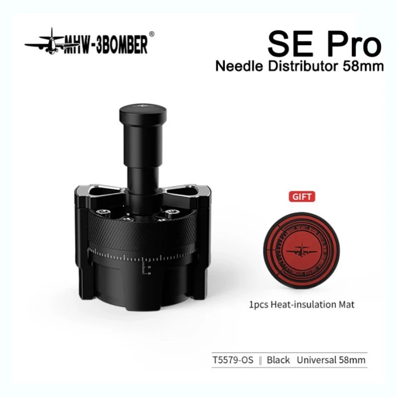 

MHW-3BOMBER SE Pro 58 мм WDT Инструмент, Распределитель игл для эспрессо, Мешалка для кофе без запуты, Профессиональные аксессуары для бариста