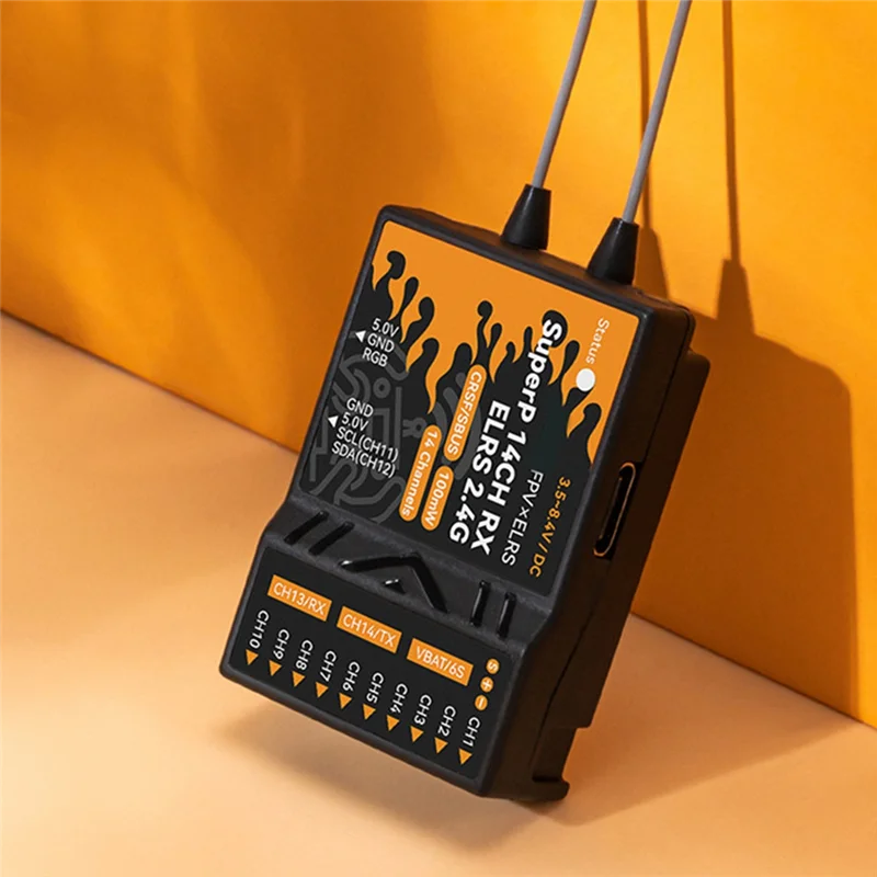 

AT12 For BETAFPV Superp Diversity Receiver RX 14CH With 2 Antenna Dual Reception For RC FPV Airplane Boats Drones