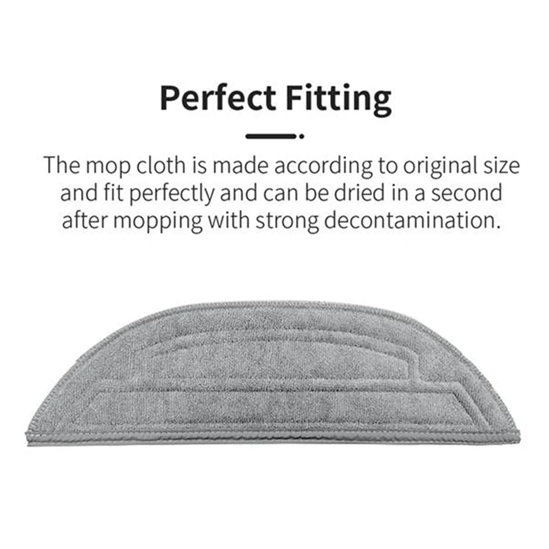 Paños de fregona para Roborock S8 Maxv Ultra G20s Robot aspirador, piezas reemplazables, cepillo de limpieza lavable, trapo