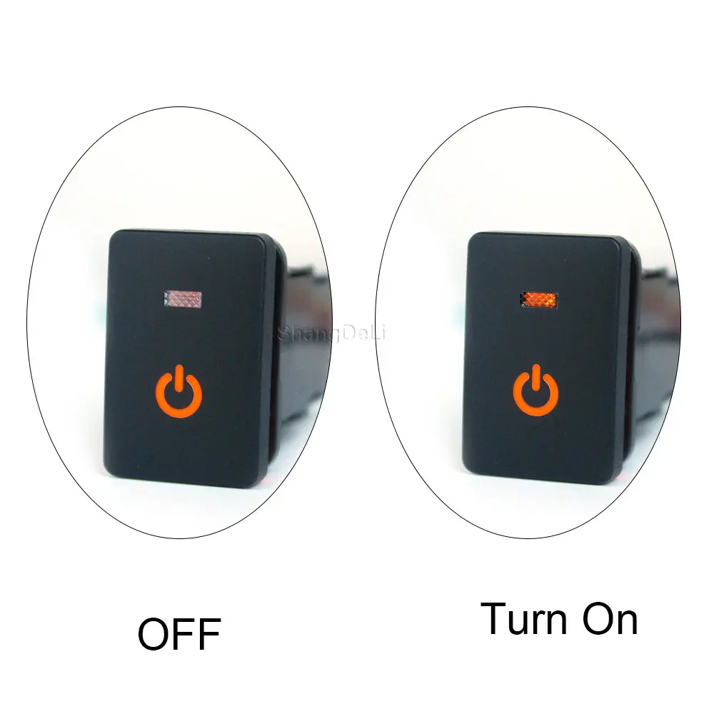 Orange Light Auto Parking Radar Front Camera Button Trunk Music Switch Button Battery Supply For Mitsubishi Outlander 2013-2020