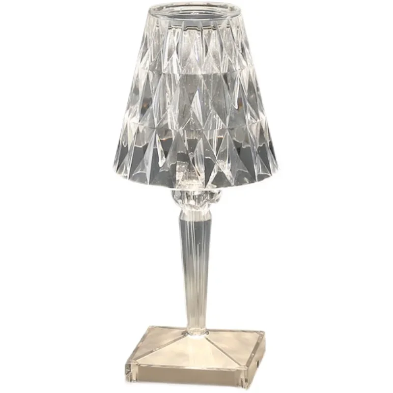 Crystal lamp atmosphere lamp diamond lamp net red charging touch wedding decorative  lamp bedside lamp bedroom