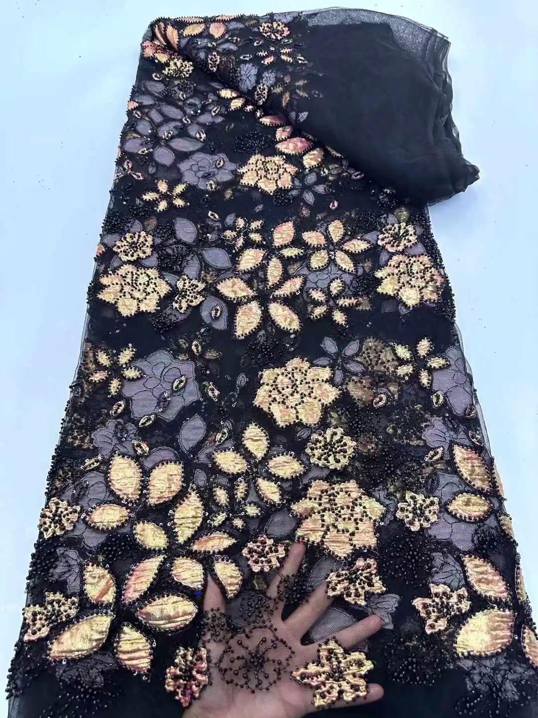 

Африканская кружевная ткань 2021, блестки, вышивка бисером, нигерийская свадебная ткань для жениха, высокое качество, французский тюль, кружевная ткань для свадебной вечеринки