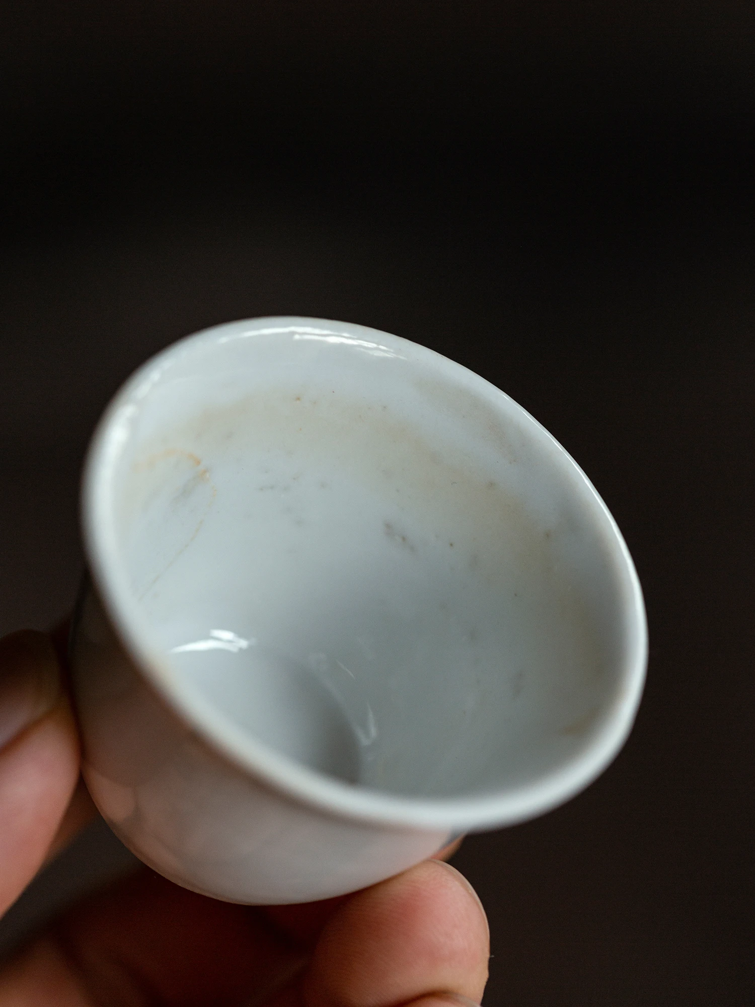 

Thi-walled Dragon Kiln Cercs Tea Cup Traditional Chinese Gongfu Tea Egg White Porcelain Handmade Vintage Sle Tea Utensils