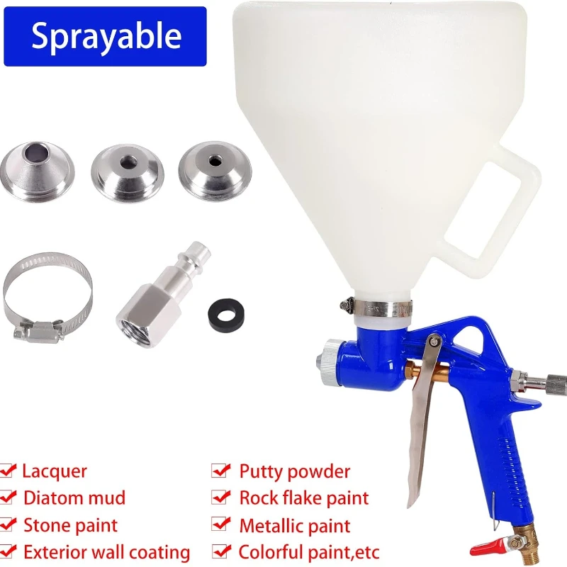 Мини-распылитель HVLP Touch Up, 1,5 галлона, инструмент для текстуры краски, воздушный бункер, распылитель с 3 насадками, распылитель для покраски стен, автопраймер