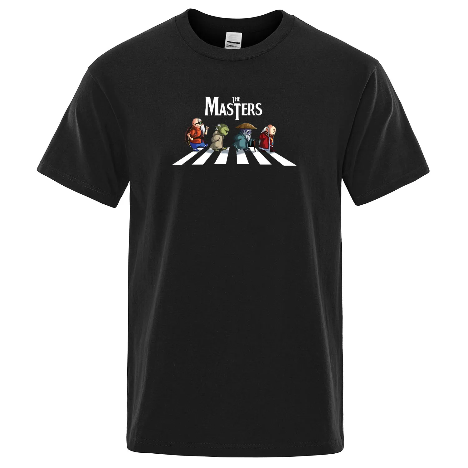 

M Japanese Anime Men Tops Funny Harajuku Streetwear Short Sleeve Men's Tee shirt Summer Cotton T shirt The masters Print T-shirt
