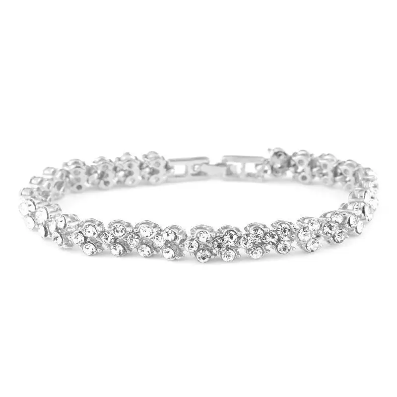 Bracelet female inlaid with diamonds in Europe and the United States simple full of diamonds female bracelets fashion  jewelry