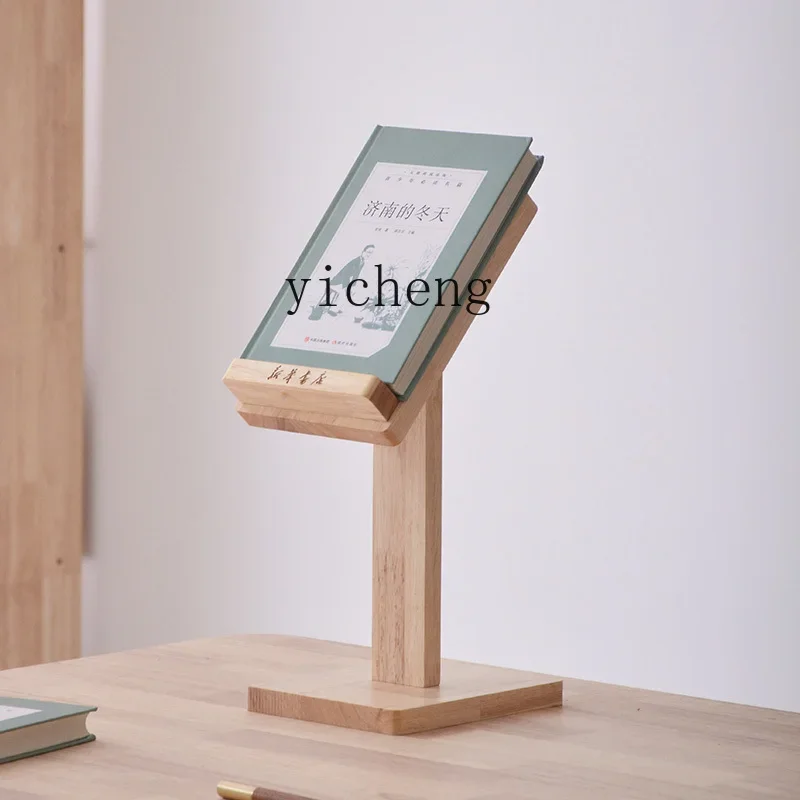 

book display stand, desktop countertop heightened solid wood display stand diagram