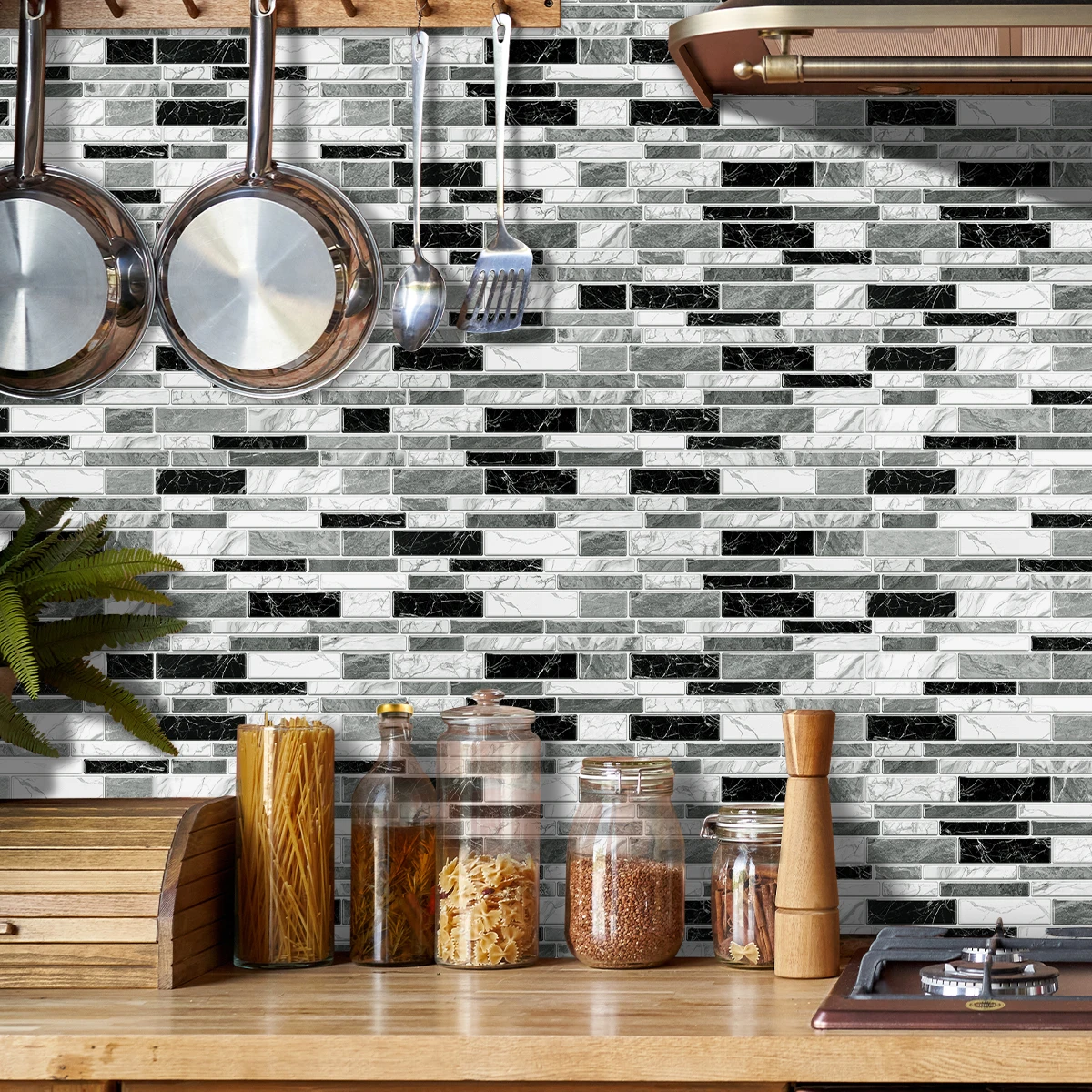 

12/24/48 шт. классические наклейки на плитку, нерегулярные наклейки на стену из ПВХ, самоклеящиеся водонепроницаемые наклейки для кухни и ванной комнаты, наклейка на плитку