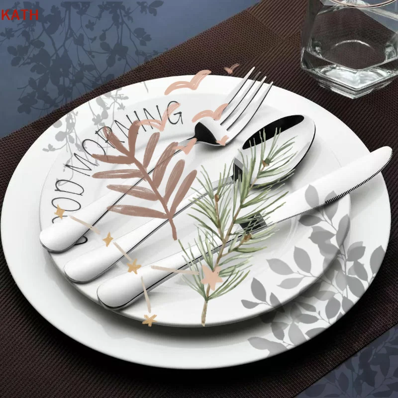 Stainless Steel Flatware Cutlery Set Mirror Finish Rust Proof For: 1/3/5 PCS Home Restaurant Dining