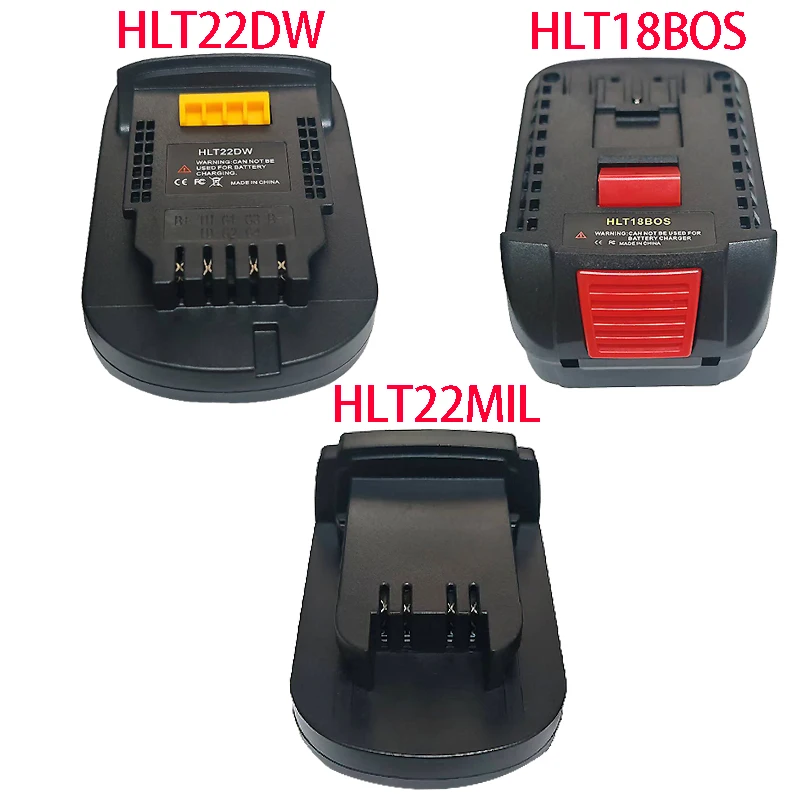 

For Hilti Lithium Batteries Compatible with For Dewalt/Milwaukee/Bosch 18/20V Cordless Tools HLT22DW HLT22MIL HLT18BOS Adapter