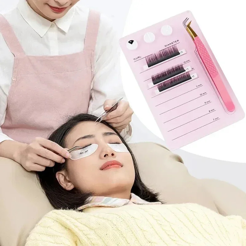 Wimperverlenging Schaalhouder Magnetisch Acryl Lash Board Lijm Pallet Cup Schone Hygiënische Valse Wimper Pad Wimper Make-up Gereedschap