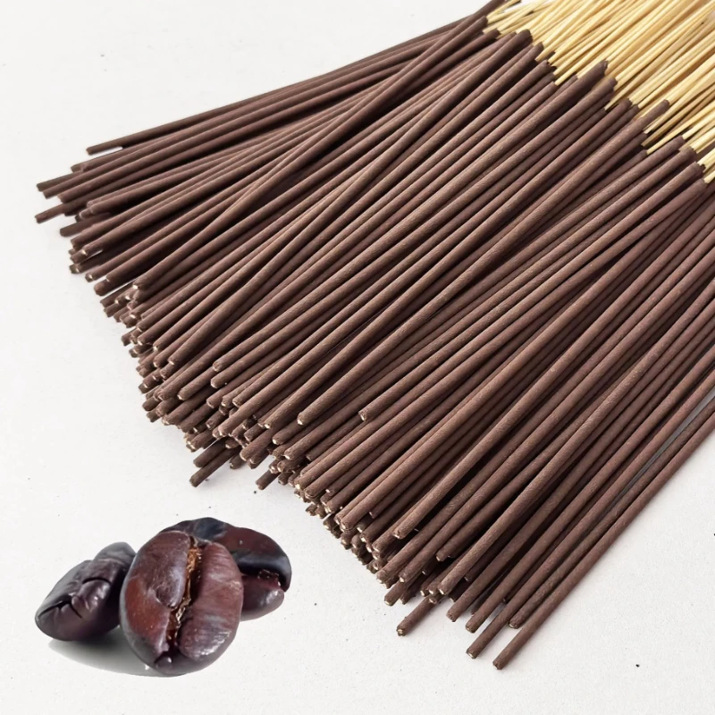 50/100/150/200/250/300 Stück Kaffee-Räucherstäbchen, Hergestellt aus Natürlichem Duftpulver mit Bambus, Erfrischende Aromatherapie für Zuhause und Büro – Detail 7