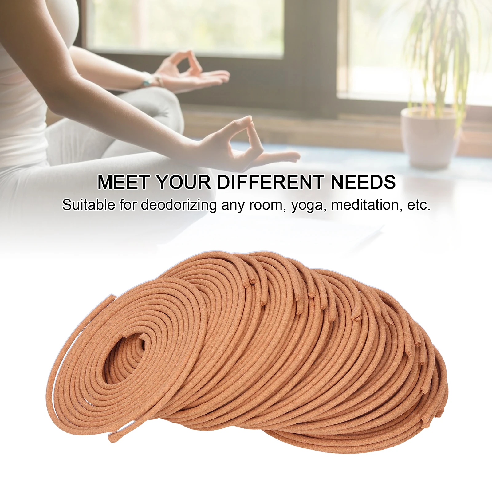 120Pcs Incense Coil Study Aromatherapy Agarwood Home Decor Indoor Aroma Meditation Supplies
