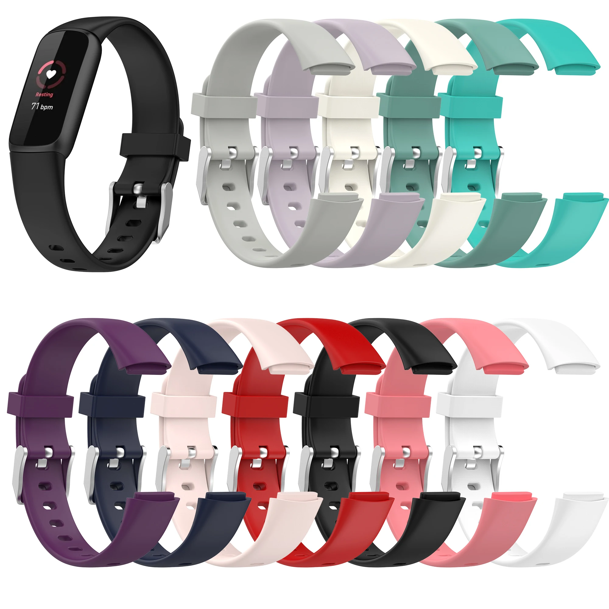 NEW Strap for Fitbit Luxe Silica Strap Replacement Wrist Belt Sports Strap for Fitbit Luxe Smart Watch Band Accessories Strap