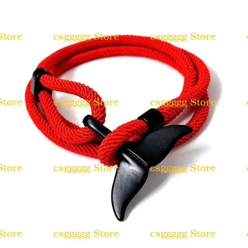 

9HJK Lummer Whale Tail Bracelet Bracelet Beach Surfing Paracord Bristand Gift For for