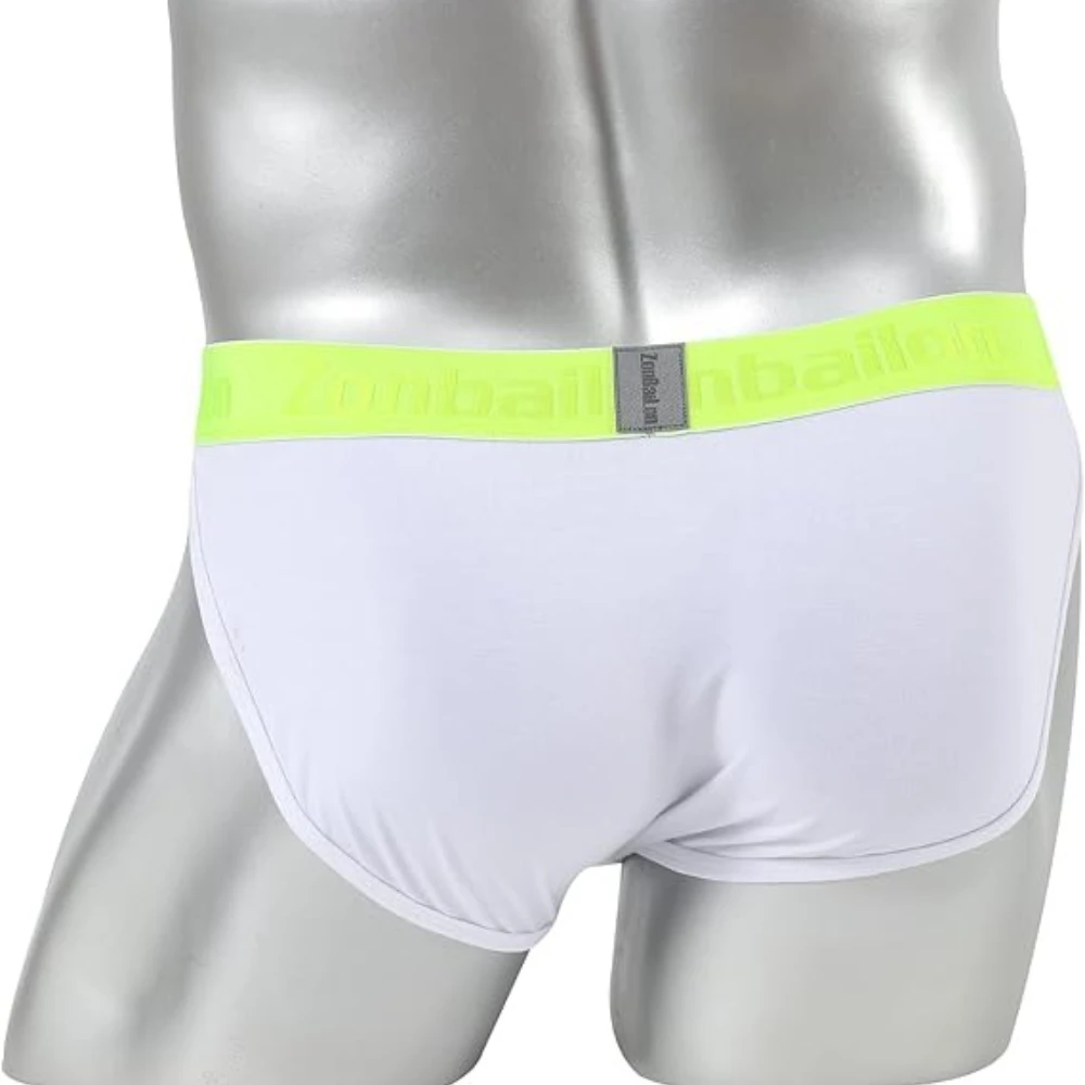 Jinshi Mens Briefs Bulge Bamboo Seamless Breathable Underwear Low-Waist Ultra-Thin Comfort Soft Mens Briefs